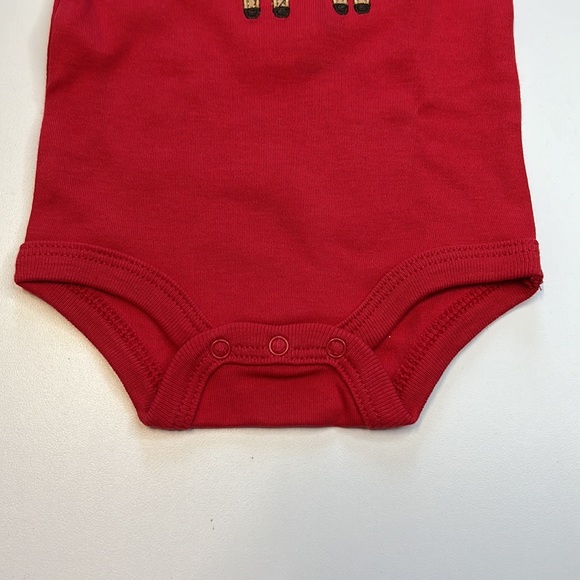 Starting Out 4PC Christmas Outfit, Reindeer Decal, Red, White, & Green, NWT!! - Picture 6 of 7